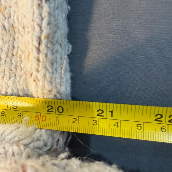 Dressbarn Full Zip Sweater  Blue, Black, White Tweed, Size XL Acrylic/Wool Blend - Picture 12 of 16